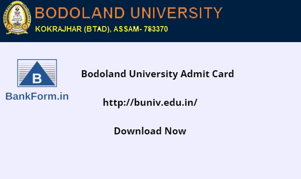 Bodoland University Admit Card